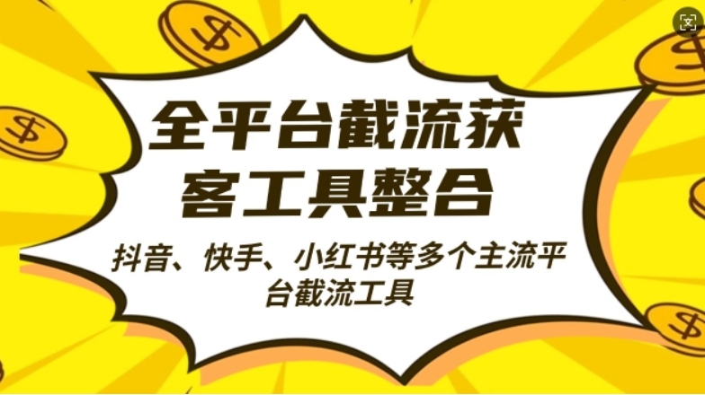 （第12905期）全平台截流获客工县整合全自动引流，日引2000+精准客户 百度网盘下载-4241课堂网