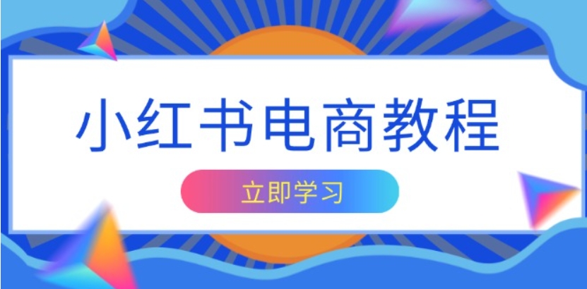 （第14209期）小红书电商教程 掌握帐号定位与内容创作技巧，打造爆款，实现商业变现 百度网盘下载-4241课堂网