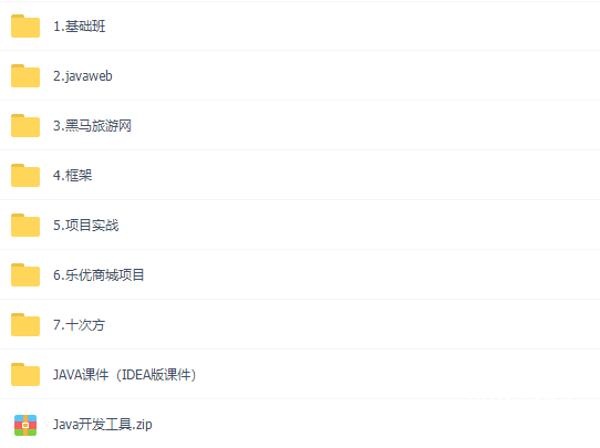 黑马Java基础+就业Idea版 百度网盘下载-4241课堂网